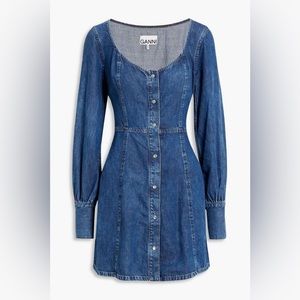 GANNI Denim mini dress